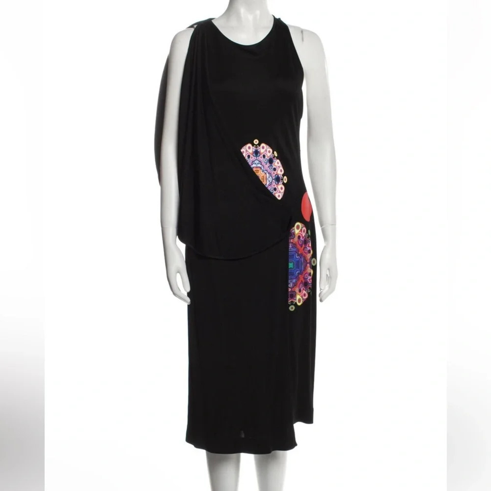 Givenchy Black Halter Knee-Length Sheath Dress size large - Picture 5 of 6